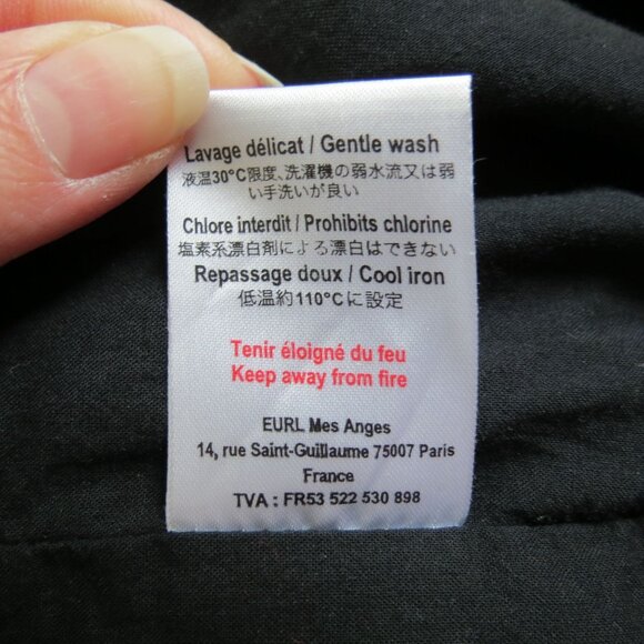 MOON ET MIEL Girl's Black Pink Glitter Smocked Short Sleeve Iris Dress Size 8 - Picture 11 of 11